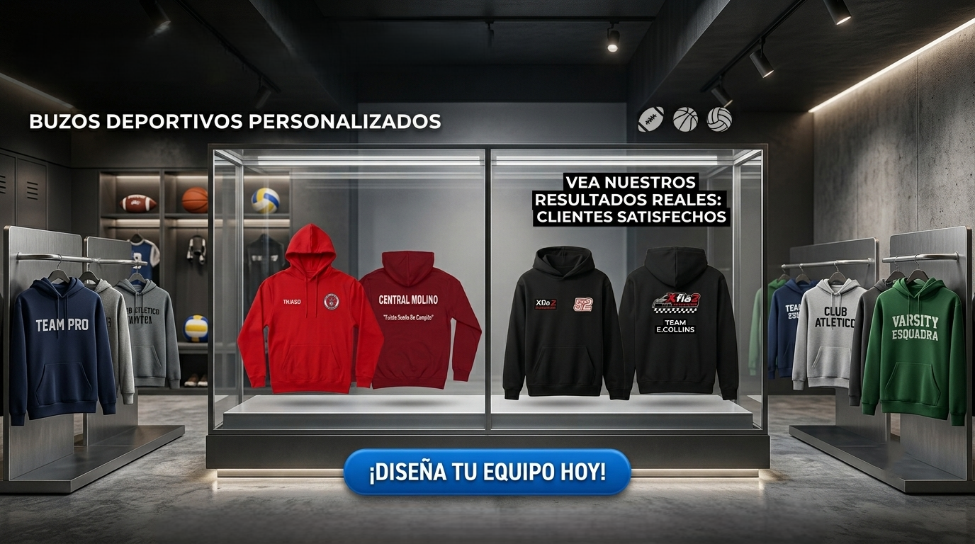 Buzo para equipos personalizado